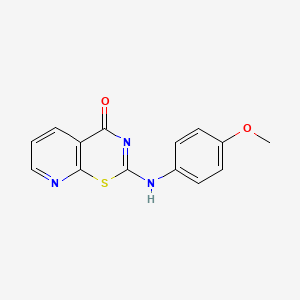 2-[(4-methoxyphenyl)amino]-4H-pyrido[3,2-e][1,3]thiazin-4-one