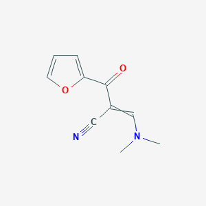 molecular formula C10H10N2O2 B8812547 3-(Dimethylamino)-2-(furan-2-carbonyl)acrylonitrile 