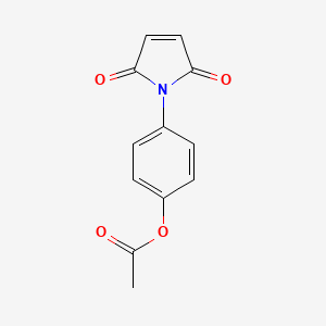 molecular formula C12H9NO4 B8812564 1h-Pyrrole-2,5-dione, 1-[4-(acetyloxy)phenyl]- CAS No. 6637-46-3