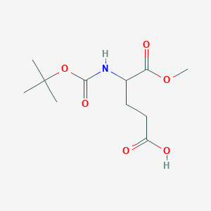 molecular formula C11H19NO6 B8812568 4-((tert-Butoxycarbonyl)amino)-5-methoxy-5-oxopentanoic acid 