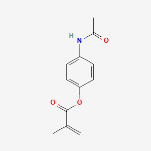 molecular formula C12H13NO3 B8812572 4-(Acetylamino)phenyl 2-methyl-2-propenoate CAS No. 37796-01-3