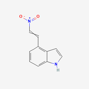 molecular formula C10H8N2O2 B8812606 4-(2-Nitrovinyl)-1H-indole 
