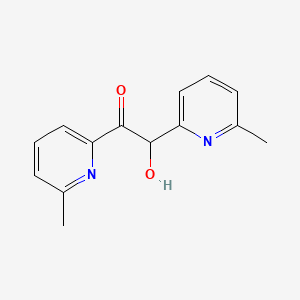 molecular formula C14H14N2O2 B8812625 Hydroxy(6-methyl-2-pyridyl)methyl 6-methyl-2-pyridyl ketone CAS No. 7252-50-8