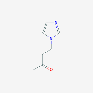 molecular formula C7H10N2O B8812652 4-Imidazol-1-yl-butan-2-one CAS No. 59543-81-6