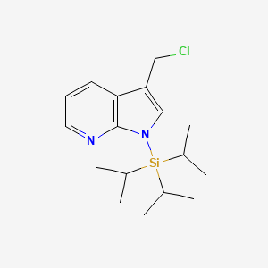 1H-Pyrrolo[2,3-B]pyridine, 3-(chloromethyl)-1-[tris(1-methylethyl)silyl]-