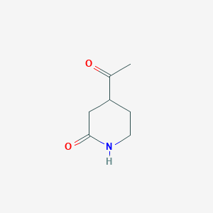 molecular formula C7H11NO2 B8812720 4-Acetylpiperidin-2-one 