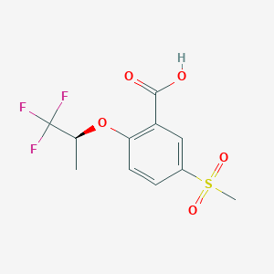 (S)-2-(1-Methyl-2,2,2-trifluoroethoxy)-5-methylsulfonylbenzoic acid