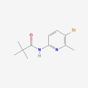 N-(5-bromo-6-methyl-pyridin-2-yl)-2,2-dimethyl-propionamide