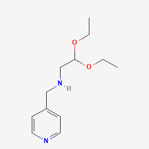 molecular formula C12H20N2O2 B8812789 N-(2,2-Diethoxyethyl)pyridine-4-methylamine CAS No. 35822-55-0