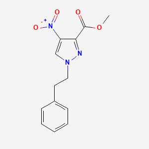 Methyl 4-nitro-1-phenethyl-1H-pyrazole-3-carboxylate