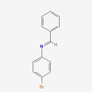 molecular formula C13H10BrN B8812965 Benzylidene-p-bromoaniline CAS No. 780-20-1