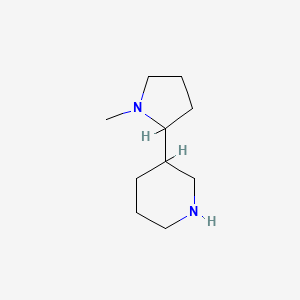 molecular formula C10H20N2 B8812986 3-(1-Methylpyrrolidin-2-yl)piperidine CAS No. 5337-62-2