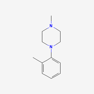 molecular formula C12H18N2 B8813002 1-Methyl-4-(2-methylphenyl)piperazine CAS No. 5464-90-4