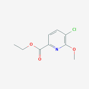 molecular formula C9H10ClNO3 B8813005 Ethyl 5-chloro-6-methoxypicolinate 