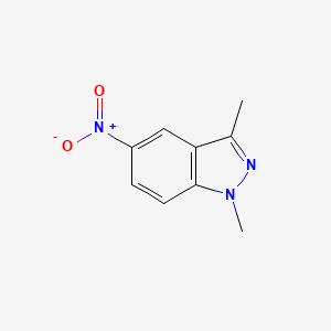 molecular formula C9H9N3O2 B8813019 1,3-Dimethyl-5-nitro-1h-indazole CAS No. 5757-84-6