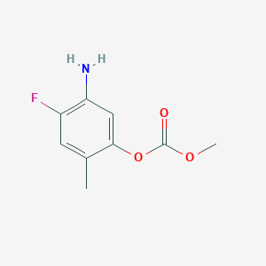 molecular formula C9H10FNO3 B8813023 5-Amino-4-fluoro-2-methylphenyl Methoxyformate 