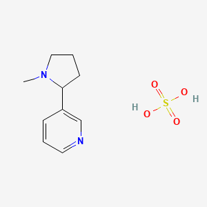 molecular formula C10H16N2O4S B8813054 3-(1-Methylpyrrolidin-2-yl)pyridine sulfate CAS No. 6505-86-8