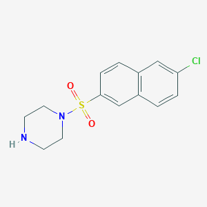 1-((6-Chloronaphthalen-2-yl)sulfonyl)piperazine