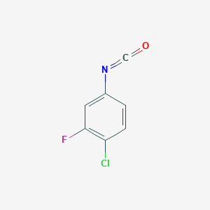 molecular formula C7H3ClFNO B8813083 1-Chloro-2-fluoro-4-isocyanato-benzene 