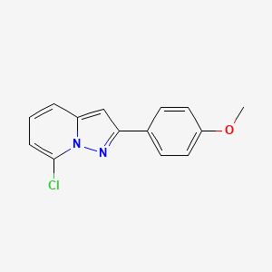 7-Chloro-2-(4-methoxyphenyl)pyrazolo[1,5-A]pyridine