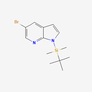 1H-Pyrrolo[2,3-B]pyridine, 5-bromo-1-[(1,1-dimethylethyl)dimethylsilyl]-