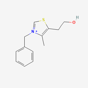 molecular formula C13H16NOS+ B8813146 3-benzyl-5-(2-hydroxyethyl)-4-methyl-1,3-thiazol-3-ium CAS No. 46719-49-7