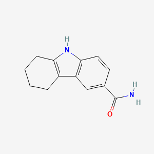 molecular formula C13H14N2O B8813188 2,3,4,9-Tetrahydro-1h-carbazole-6-carboxamide 
