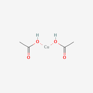 molecular formula C4H8CuO4 B8813273 Copper(II) acetate 