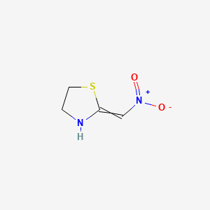 molecular formula C4H6N2O2S B8813328 2-(Nitromethylidene)-1,3-thiazolidine 