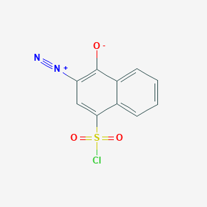 molecular formula C10H5ClN2O3S B8813346 1-Naphthalenesulfonyl chloride, 3-diazo-3,4-dihydro-4-oxo- 