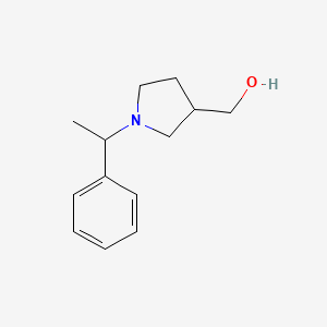 molecular formula C13H19NO B8813363 ((S)-1-((S)-1-phenylethyl)pyrrolidin-3-yl)methanol 