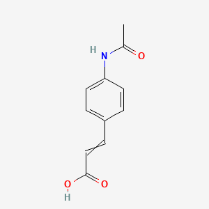 molecular formula C11H11NO3 B8813372 4-Acetamidocinnamic acid 