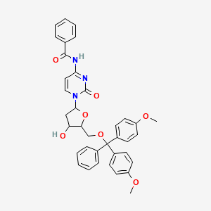 molecular formula C37H35N3O7 B8813392 Cytidine, N-benzoyl-5'-O-[bis(4-methoxyphenyl)phenylmethyl]-2'-deoxy- CAS No. 128435-26-7