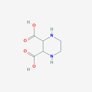 molecular formula C6H10N2O4 B8813486 2,3-Piperazinedicarboxylicacid(6CI,7CI,9CI) CAS No. 89601-09-2