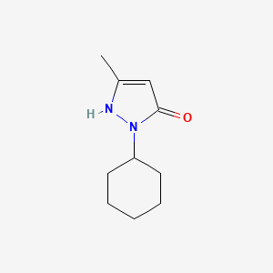 2-Cyclohexyl-5-methyl-2H-pyrazol-3-ol