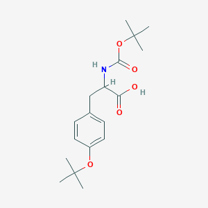molecular formula C18H27NO5 B8813589 2-tert-Butoxycarbonylamino-3-(4-tert-butoxy-phenyl)-propionic acid 