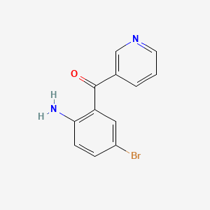 molecular formula C12H9BrN2O B8813611 (2-Amino-5-bromophenyl)(pyridin-3-yl)methanone CAS No. 105192-40-3