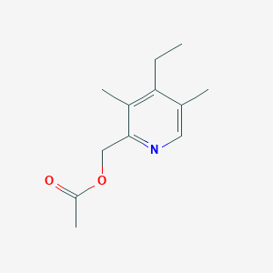 molecular formula C12H17NO2 B8813617 (4-Ethyl-3,5-dimethylpyridin-2-yl)methyl acetate 