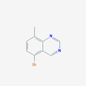 molecular formula C9H7BrN2 B8813622 5-Bromo-8-methylquinazoline 