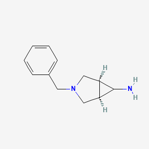 molecular formula C12H16N2 B8813648 (1R,5S,6s)-3-Benzyl-3-azabicyclo[3.1.0]hexan-6-amine 