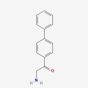 molecular formula C14H13NO B8813670 p-Phenylphenacylamine 