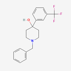 molecular formula C19H20F3NO B8813710 1-Benzyl-4-(3-(trifluoromethyl)phenyl)piperidin-4-ol 