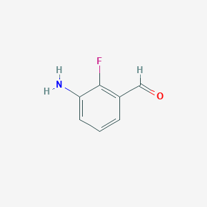 molecular formula C7H6FNO B8813713 3-Amino-2-fluorobenzaldehyde CAS No. 873697-69-9
