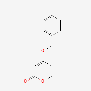 molecular formula C12H12O3 B8813736 4-(benzyloxy)-5,6-dihydro-2H-pyran-2-one 