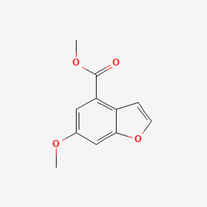 4-Benzofurancarboxylic acid, 6-methoxy-, methyl ester