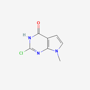 2-Chloro-7-methyl-3H-pyrrolo[2,3-d]pyrimidin-4(7H)-one