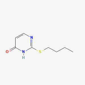 molecular formula C8H12N2OS B8813861 2-(Butylthio)pyrimidin-4(1H)-one CAS No. 54774-97-9