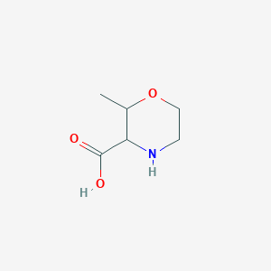 molecular formula C6H11NO3 B8813875 2-Methylmorpholine-3-carboxylic acid 