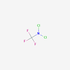 molecular formula CCl2F3N B088139 Dichloro(trifluoromethyl)amine CAS No. 13880-73-4