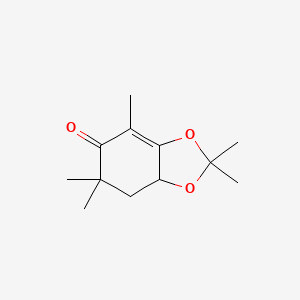 7,7a-Dihydro-2,2,4,6,6-pentamethyl-1,3-benzodioxol-5(6h)-one